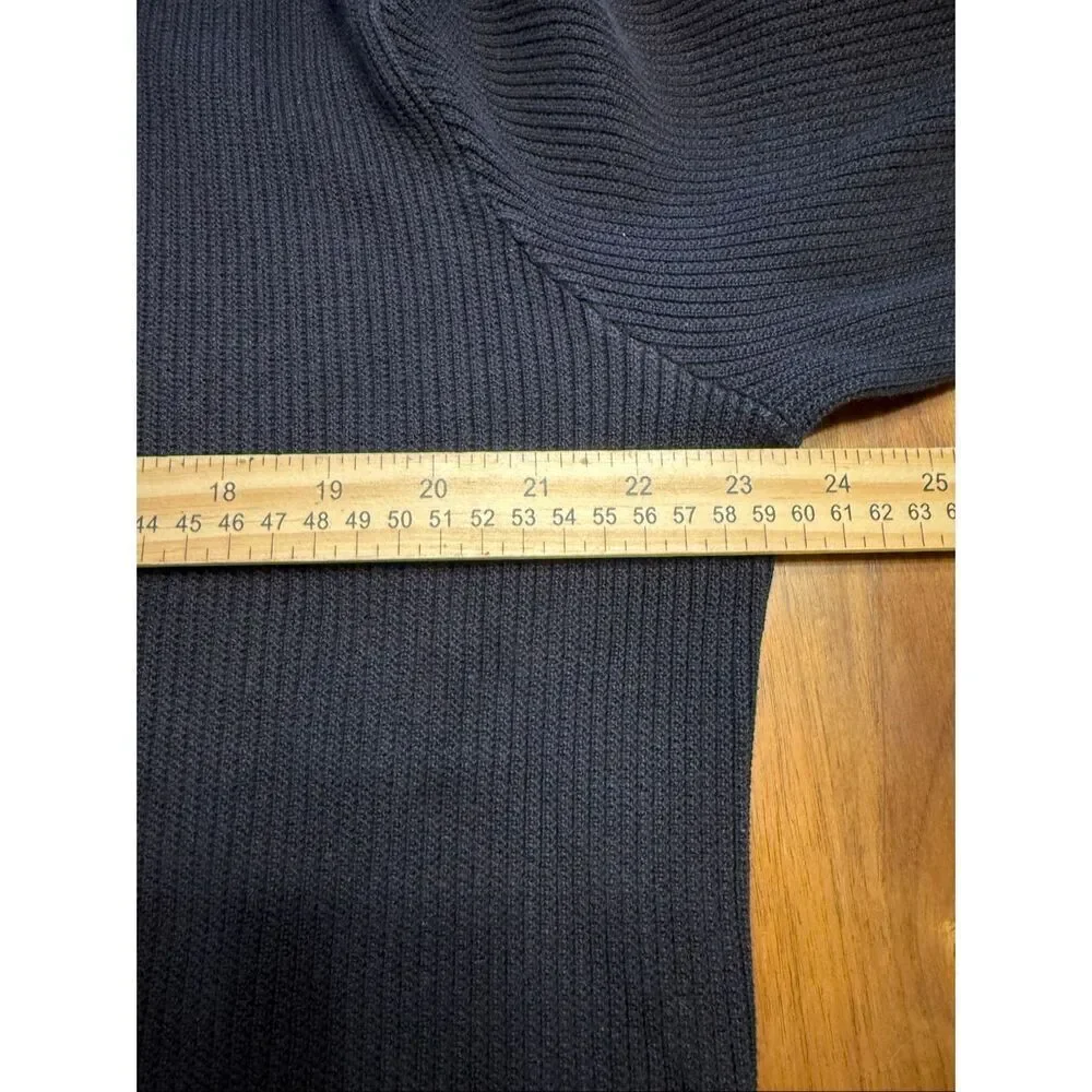 Tommy Bahama Men's Classic V-Neck Cotton Knit Sweater Ribbed Casual Black XL